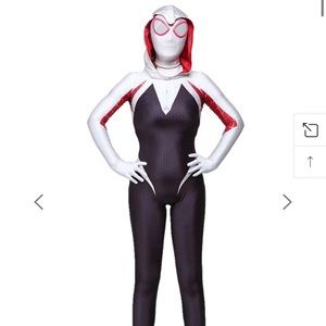 NWT-SPIDER GWEN COSTUME BODYCON JUMPSUIT